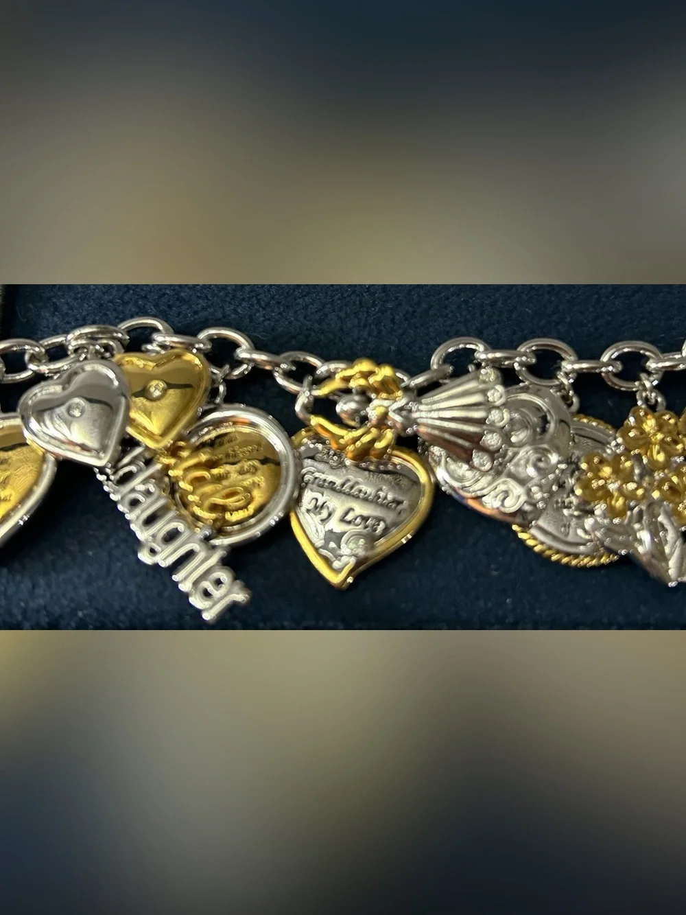 Bradford Exchange “Ultimate Granddaughter” Charm Bracelet